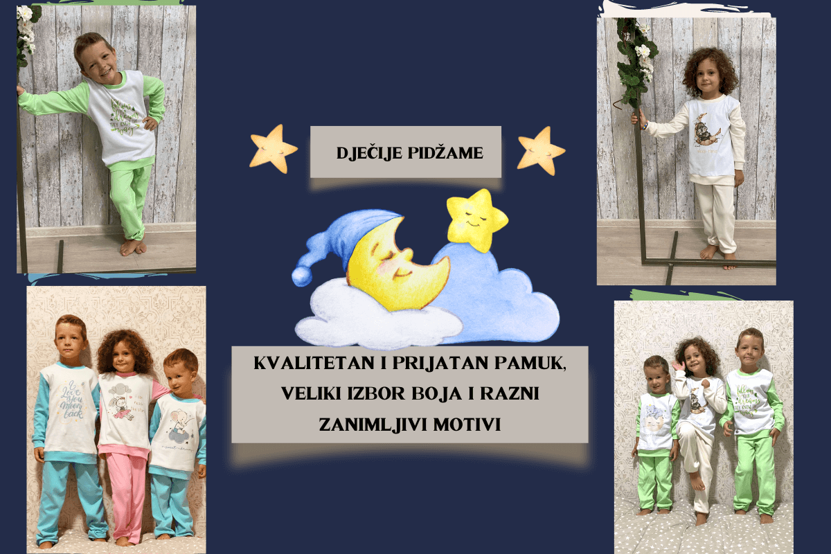 Pamucne djecije pidzame