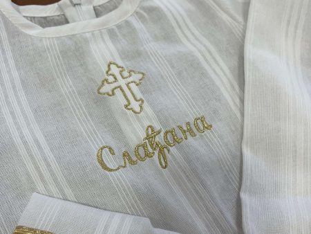 Svečana haljina za krštenje za djevojčice sa personalizovanim vezom