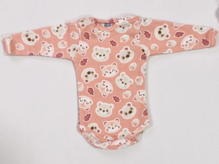 Bodi za bebe sa lisicom i medom - kajsija